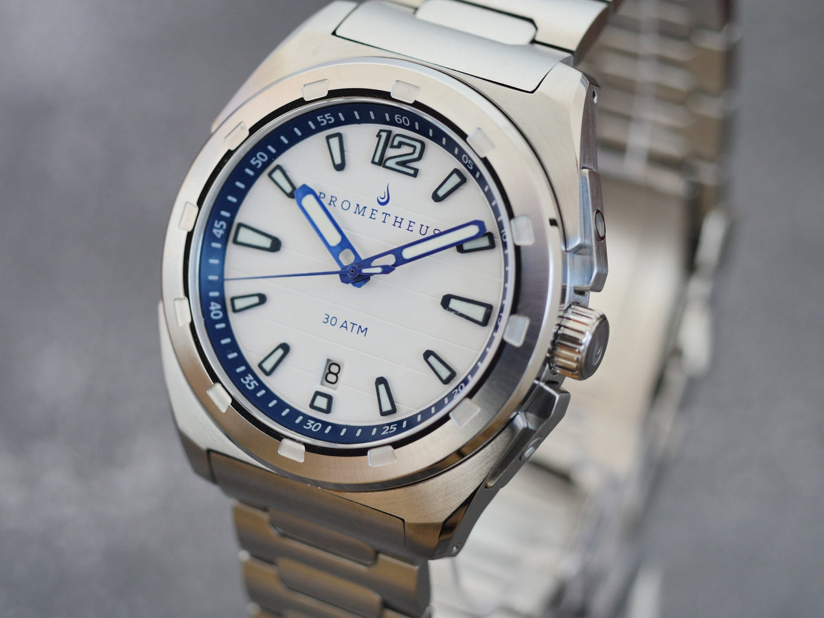 Prometheus Jamanta White Dial Date Miyota 9015