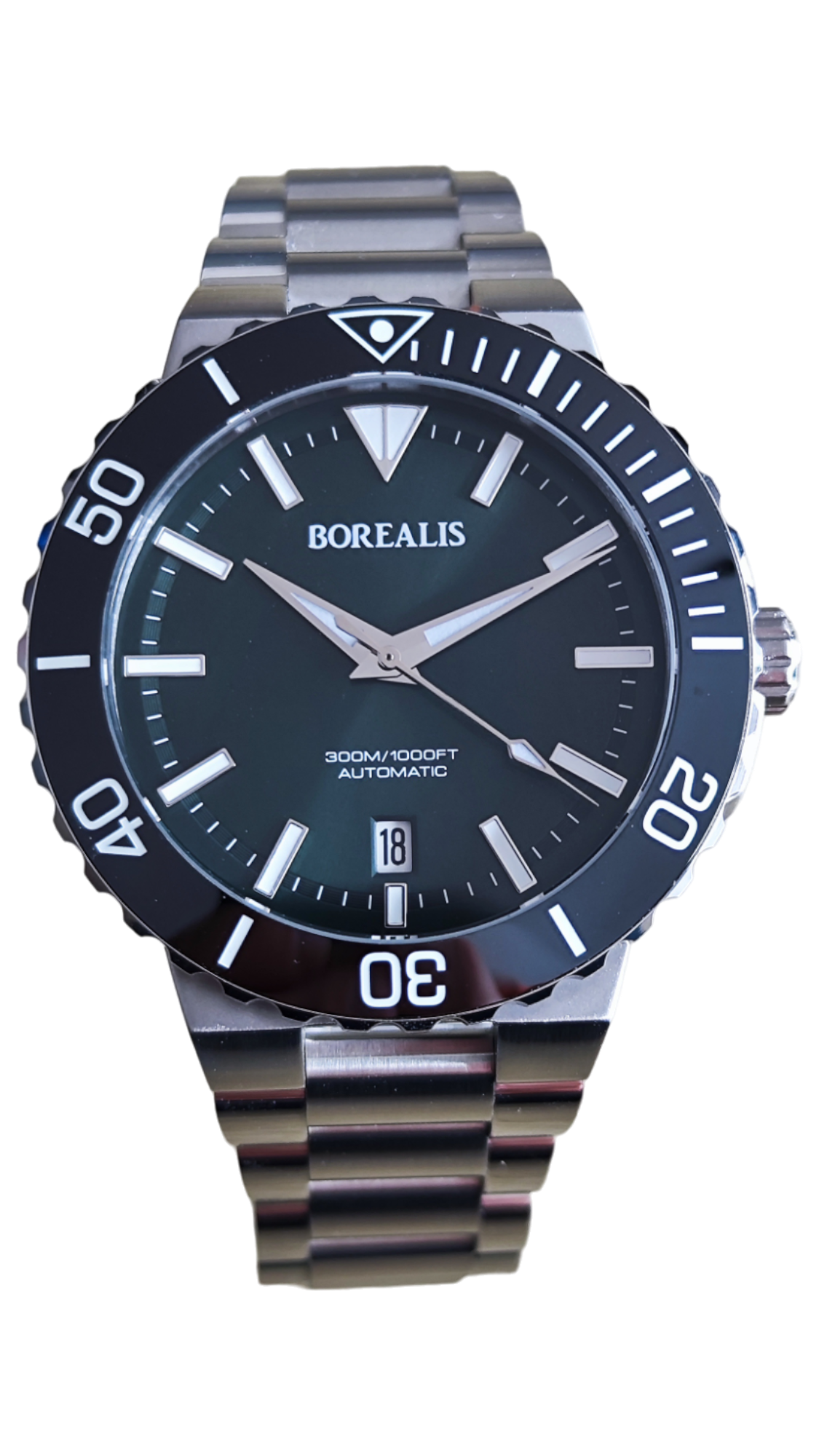 Pre-Order Borealis Caloura 300m Dark Sunray Green Dial Date