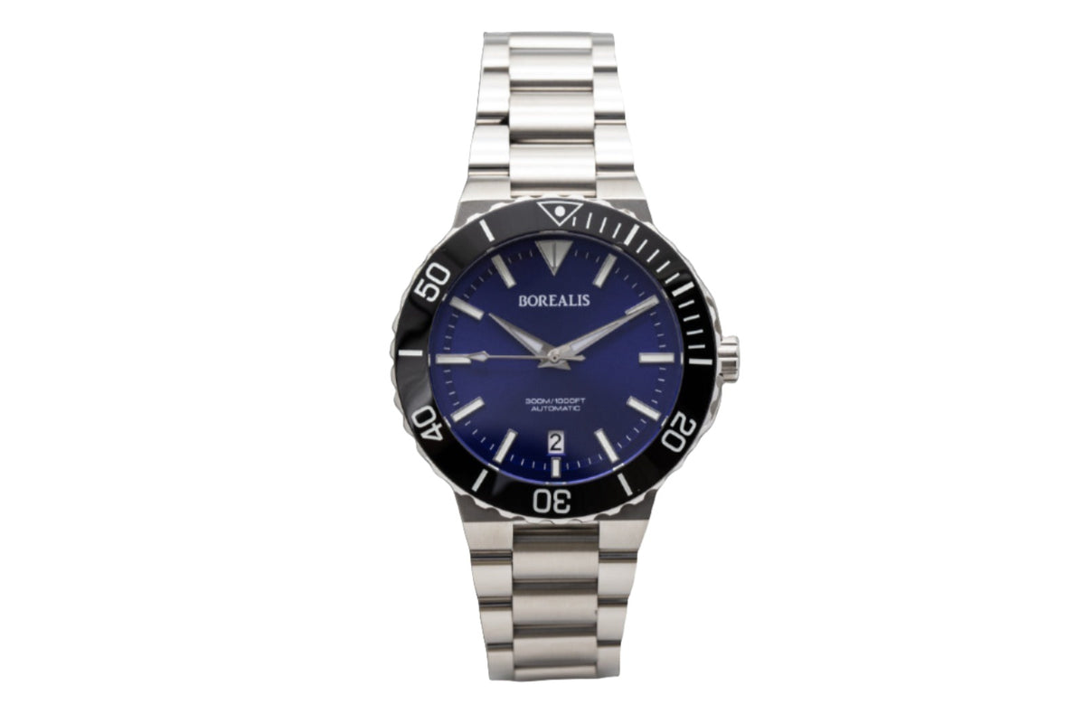 Pre-Order Borealis Caloura 300m Blue Sunburst Dial Date