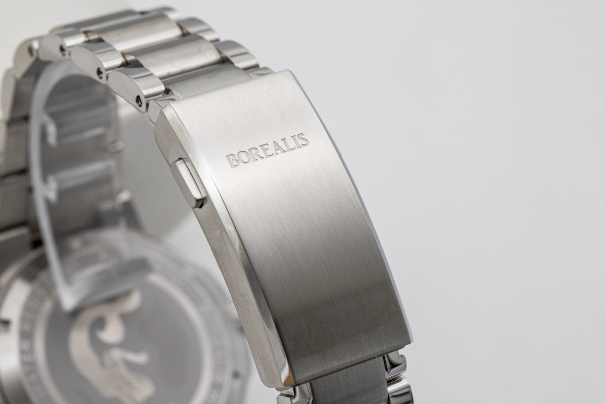 Pre-Order Borealis Caloura 300m Silver White Sunburst Dial No Date